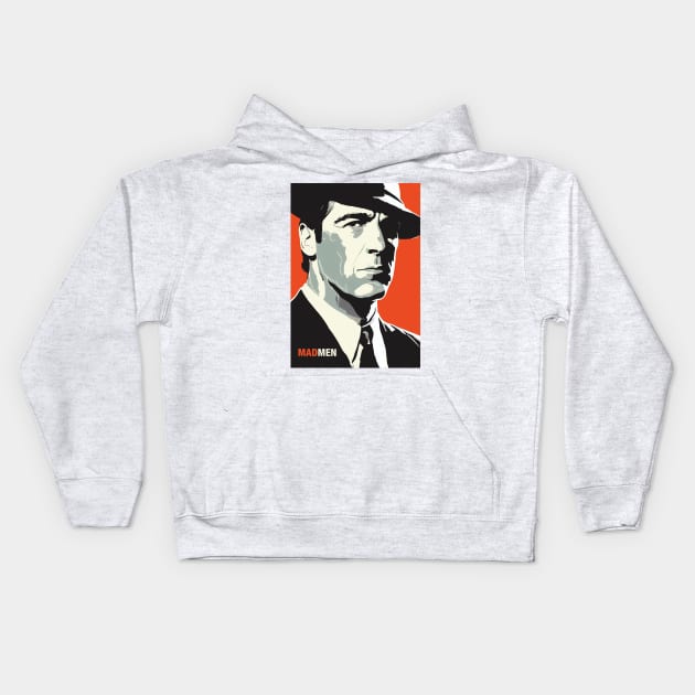 Don Draper Kids Hoodie by 2ToastDesign